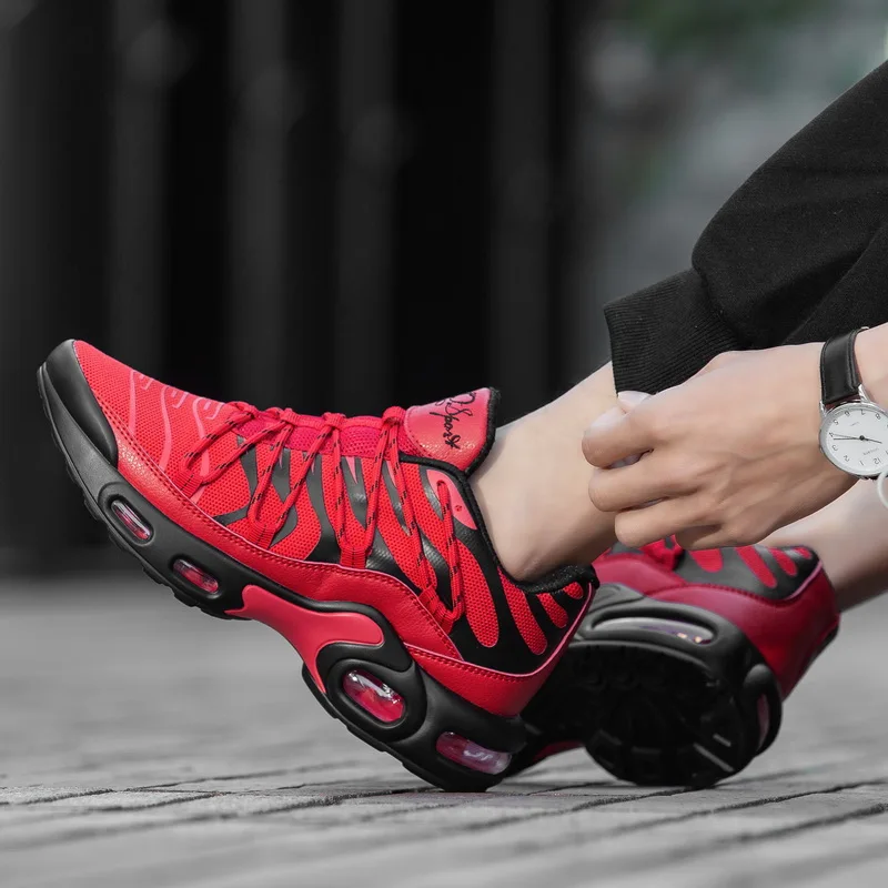 

High Quality Men's Running Shoes Air Cushion Cross-border Plus Size Sneakers Professional Outdoor Breathable Comfortable Shoes