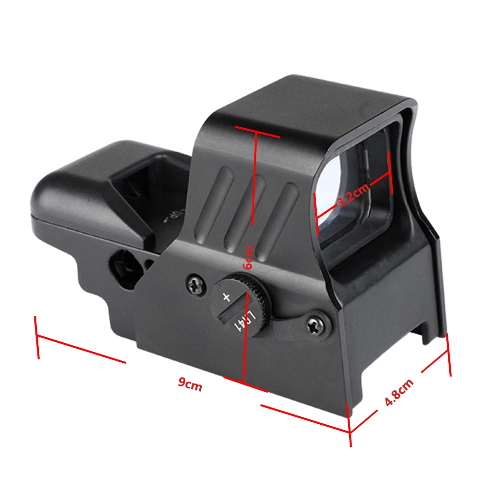 

Holographic Red and Green Dot reflex Sight for gun and weapons real with 4 Different Reticles Quick Release