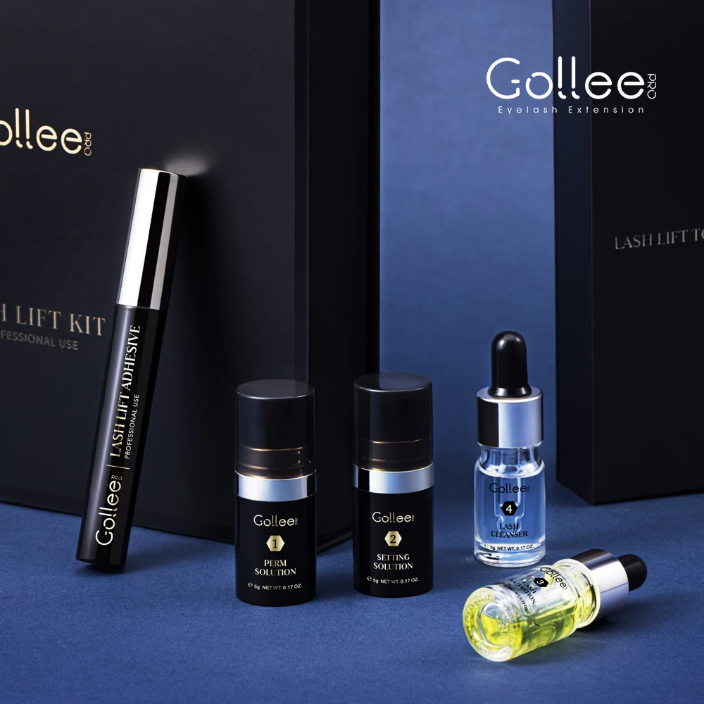 

Gollee Korea Solution Professional Permanent Private Label Keratin Lash Lift Set Lifting Perming Tool Lotion Eyelash Perm Kit