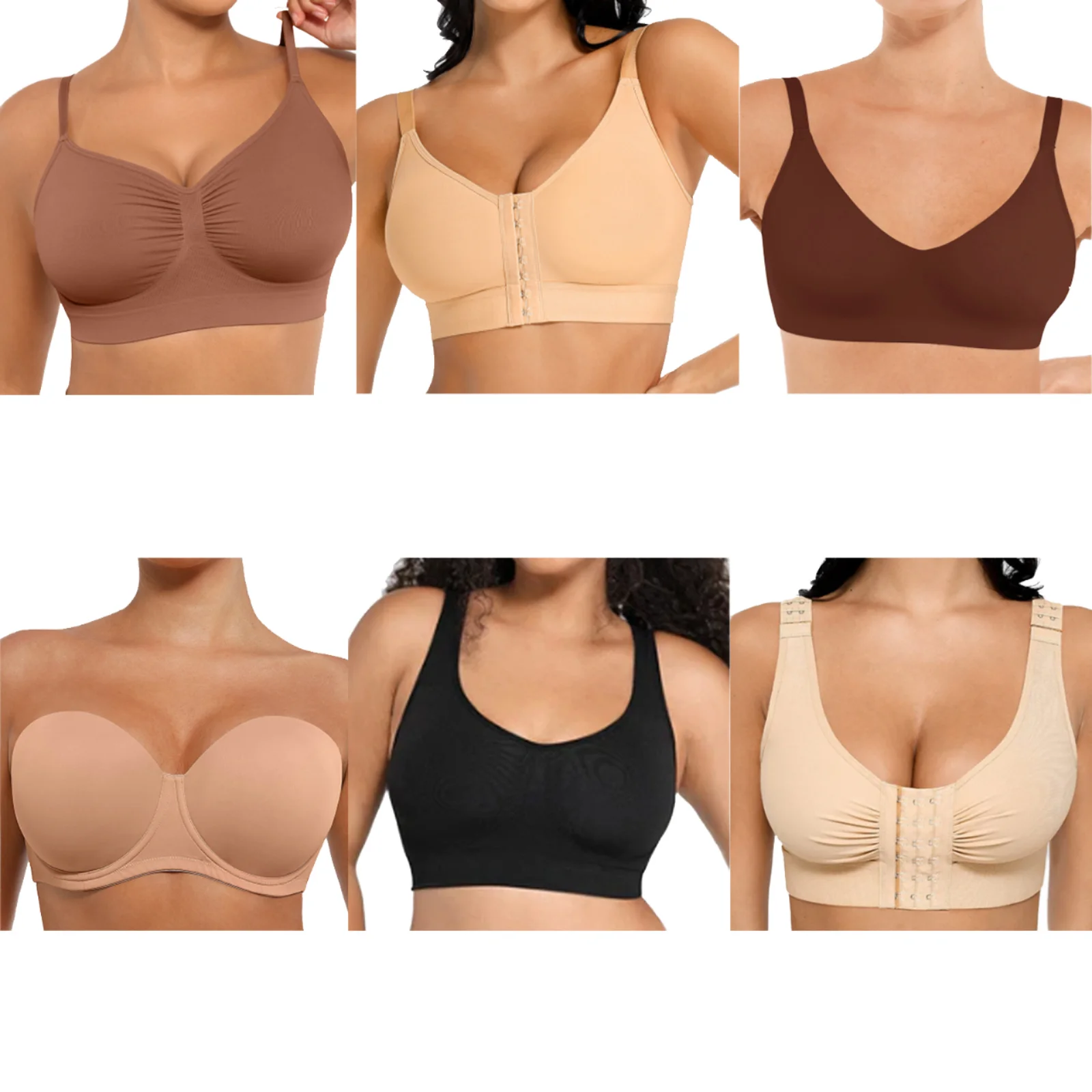 High Support无缝Spandex聚酯Sports Bra