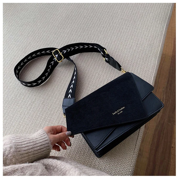 

Fashion Pu Leather Women Tote Hand Bag 2021 collision color fashion cross-body bag irregular Pu Leather Tote Bag