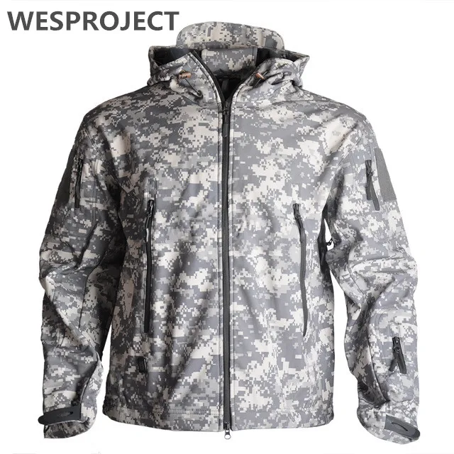 

TAD Thermal Army Camouflage Waterproof Hiking Jackets Outdoor Tactical Military Fleece Warm Windproof Jackets 4XL Coat