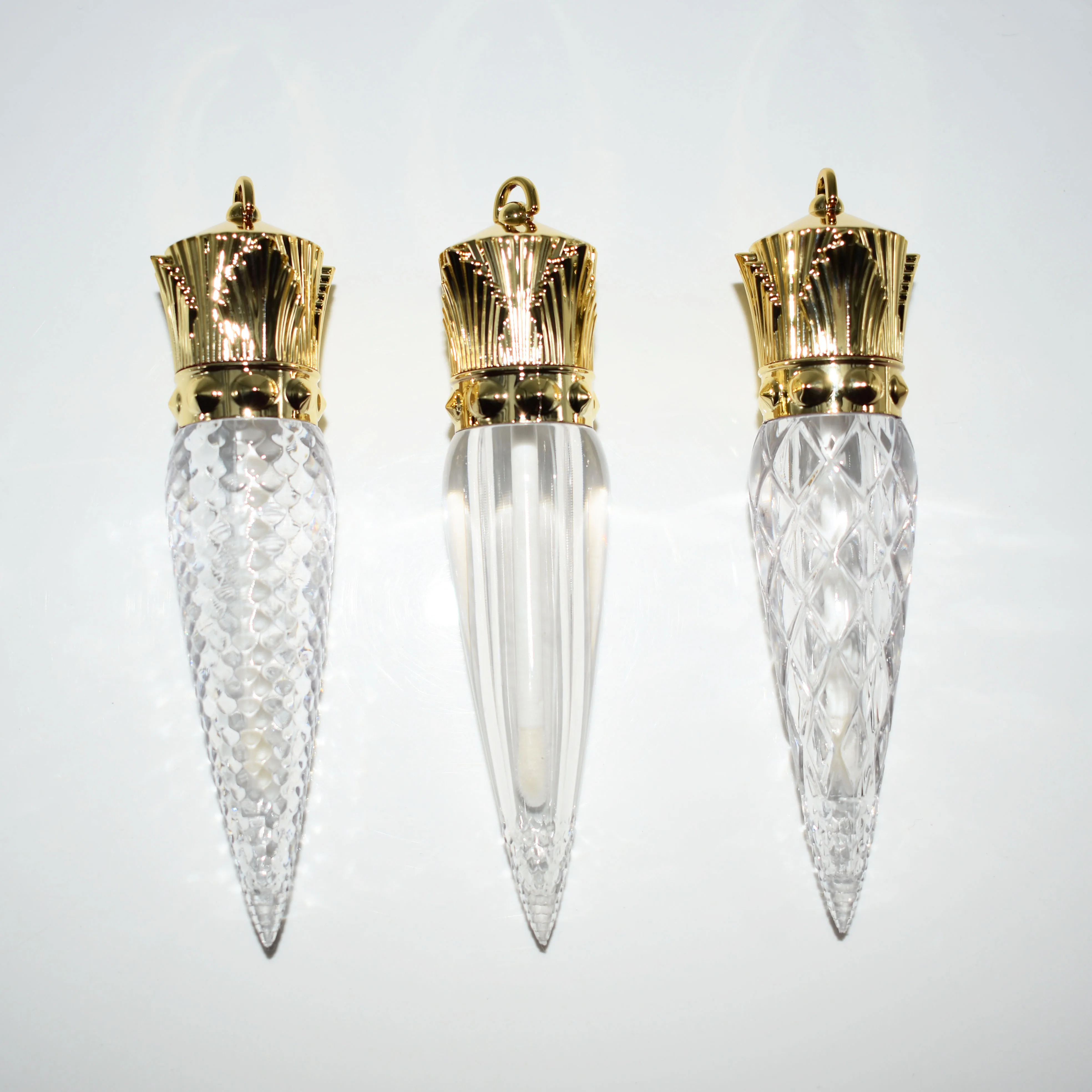 
Hot Sale Ready to ship Gold Crown Lip Gloss Tube,5ML Clear Empty Lip Gloss Container For Cosmetic 