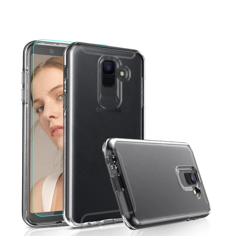 

LeYi sloth clear phone case For Samsung Galaxy A6 Case With HD Screen Protector