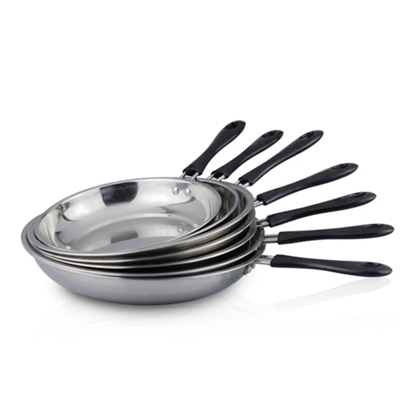 Double Bottom Lightweight Stove Stainless Steel Magic Flat Pan With