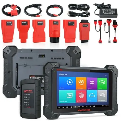 

Autel MaxiCom MK908 Diagnostic Scanner Oil Reset ABS SRS EPB BMS SAS DPF All Car Systems Scan Tool Scanner