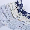 Stock lot flower and plants digital printing elastic net fabric for dress chiffon fabric with prints sample free