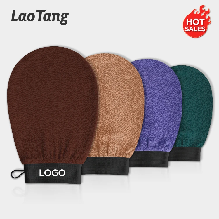 

Plant-based 100% Natural Viscose Exfoliating Mitt Body Scrub Visible Skin Peeling Gloves For Different Skin Types