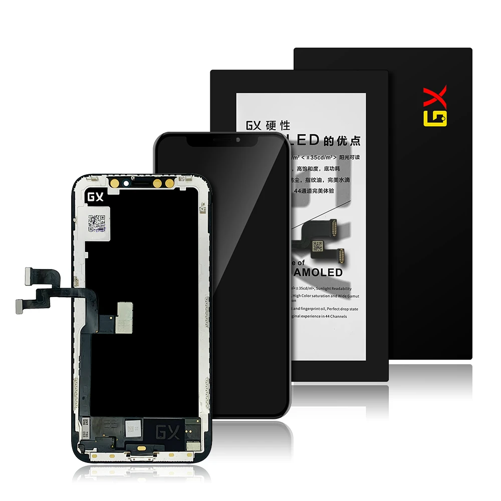 

Gx GX3 Hard Amoled Oled Touch LCD Digitizer Assembly DE Pantalla For ecran Iphone X