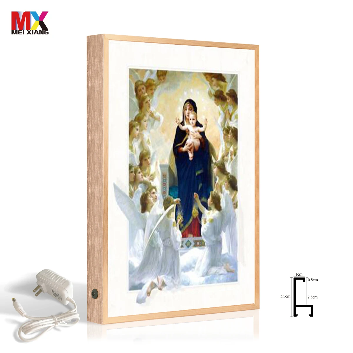 mini photo frame in dog