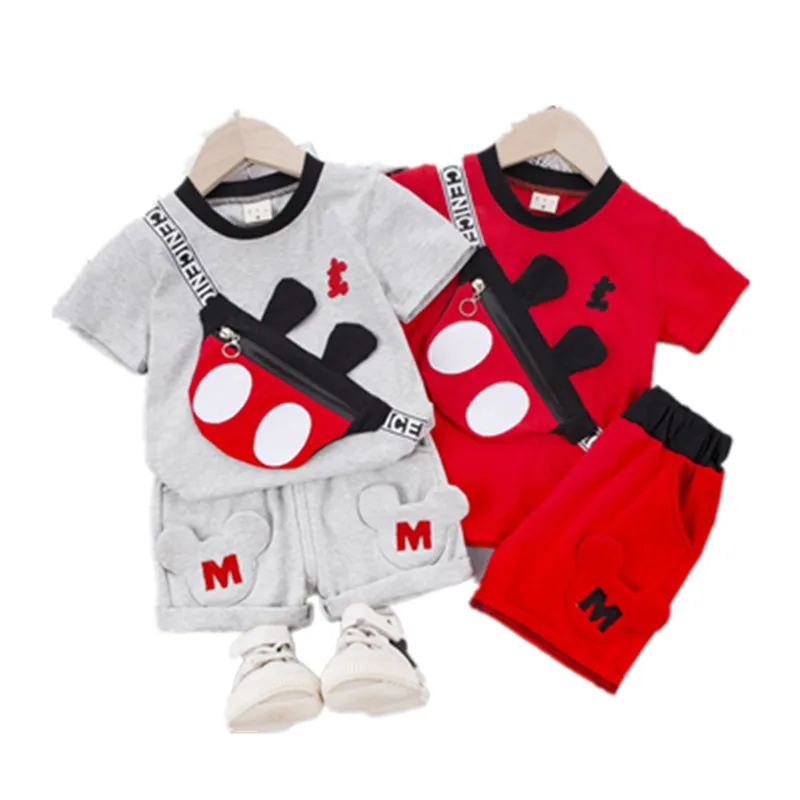 

Boys Clothes Summer Children Short Sleeve T Shirt Pants Beach Sets Kid Cotton Children Sets Children Clothing
