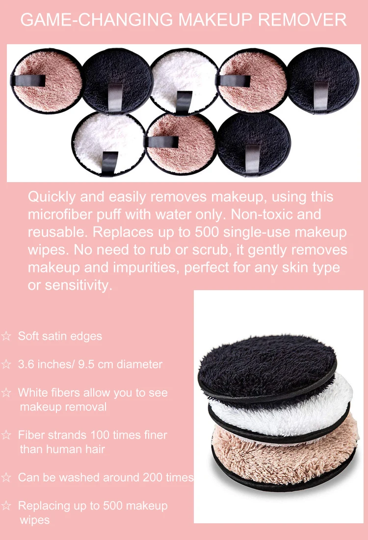 Soft Skin Care Pure Gentle Facial Cleansing Makeup Remover Bamboo Washcloth Muslin Face Cloth