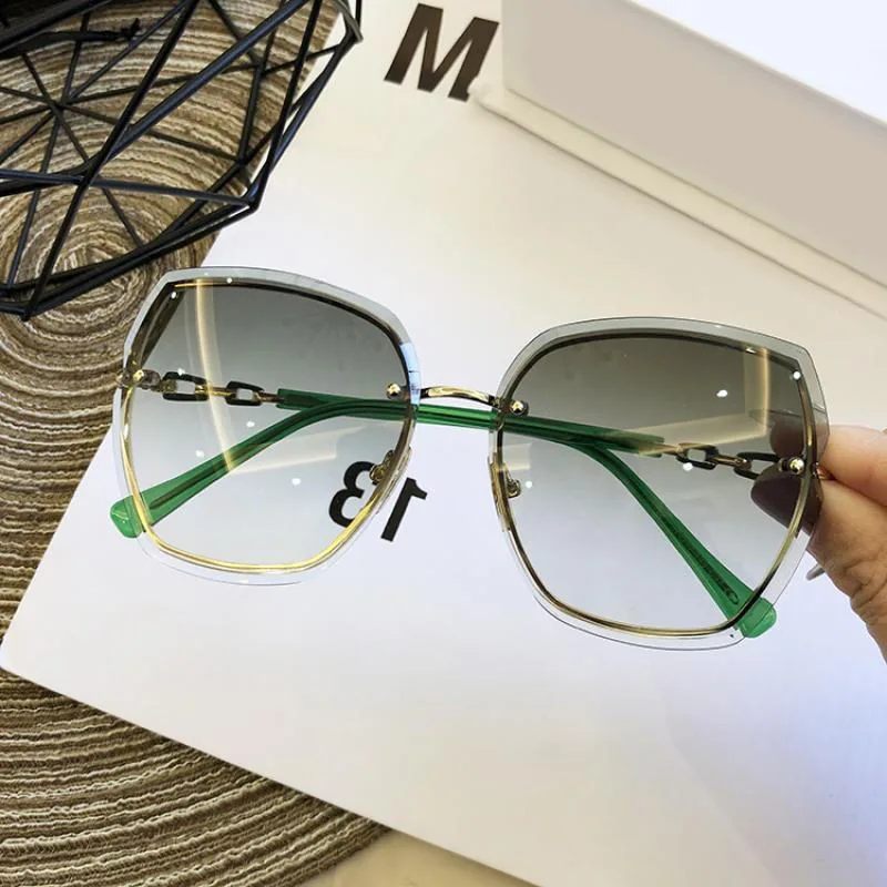 

DL Glasses Fashion Designer Sunglasses for Women Wholesale Rimless Shades Metal Frame uv400 Eyeglasses Hot Frameless Sun glass
