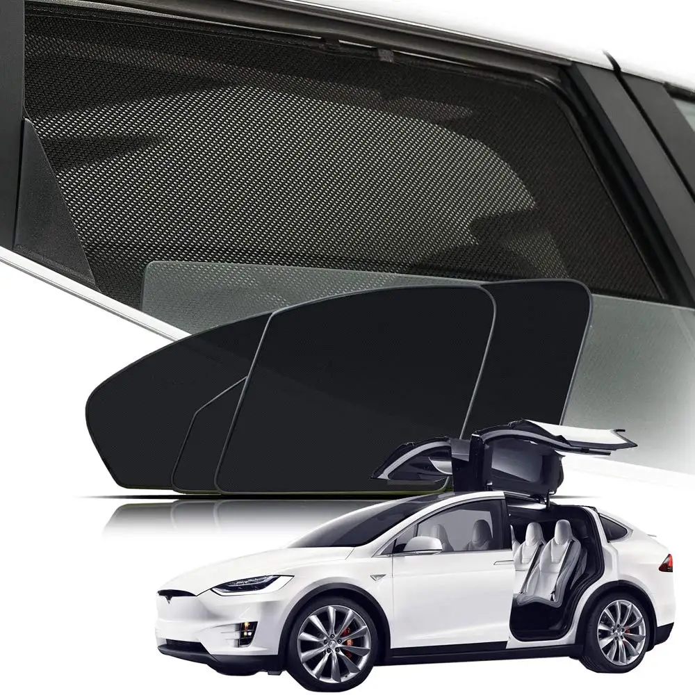 Car Sun Shades Uv Rays Protection Compatible With Model X Sunroof And