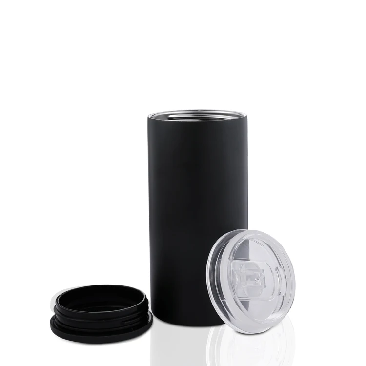 

12oz 14oz Everich Beverage Cooler High Quality Reusable Skinny Can Cooler Stainless Steel Cola Cooler, Customized color
