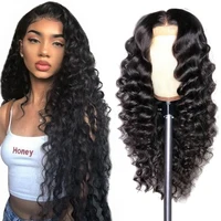 

VEGGICC 100% Unprocessed Deep Wave Virgin Hair,Cuticle Aligned Remy Human Hair Lace Front Wig Free Shipping