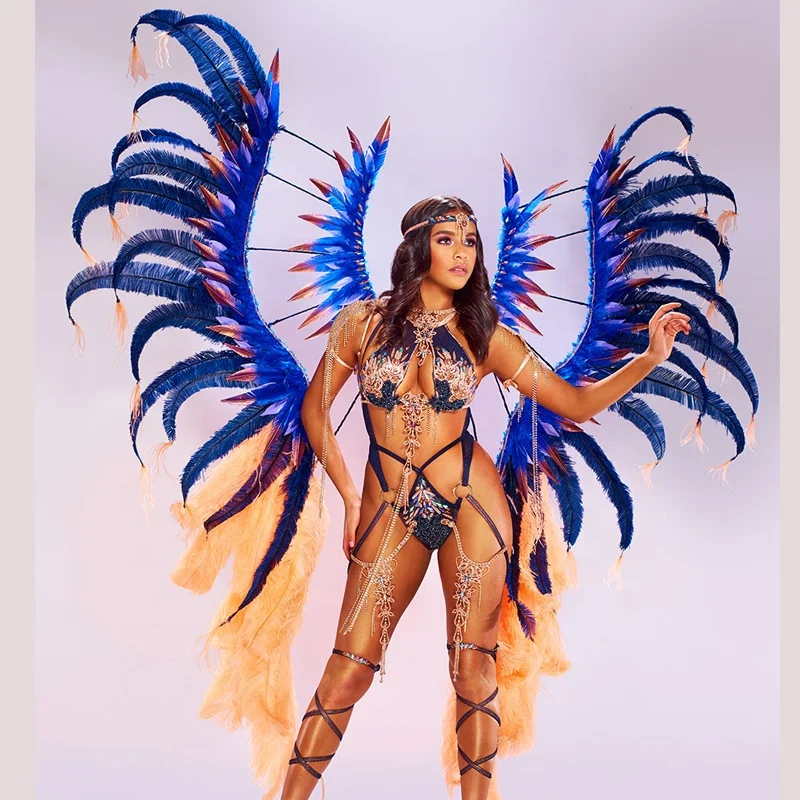 
Miami Crazy Carnival Peacook Costume Customized Carnival Costume 