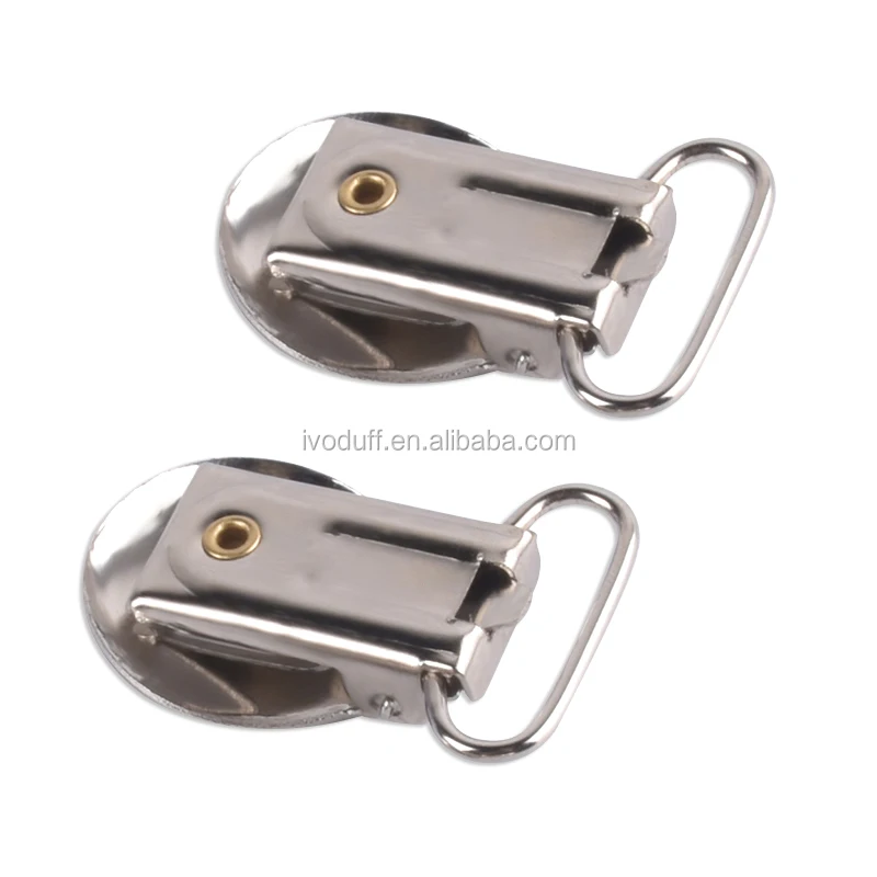 
Nickle Free Round Shape Suspender Clip With Plastic Insert 
