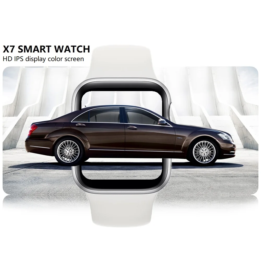 

2022 Smart Watch iwo X7 BT Call Heart Rate Fitness Tracker 44mm Smartwatch, Black/white/blue/pink