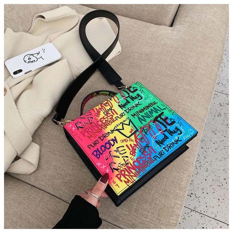 

Graffiti handbags china factory wholesale mini crossbody bag designer women hand bags ladies handbags