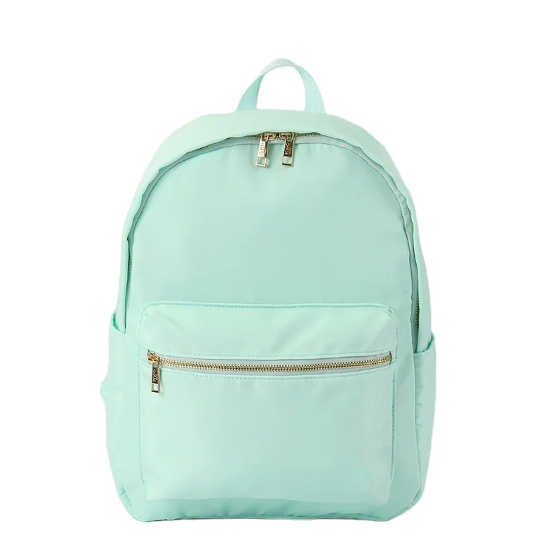 

New Products Multiple Color Unisex Travelling Backpacks Nylon Waterproof School Bags Kids Backpack Teenager Mint Backpack