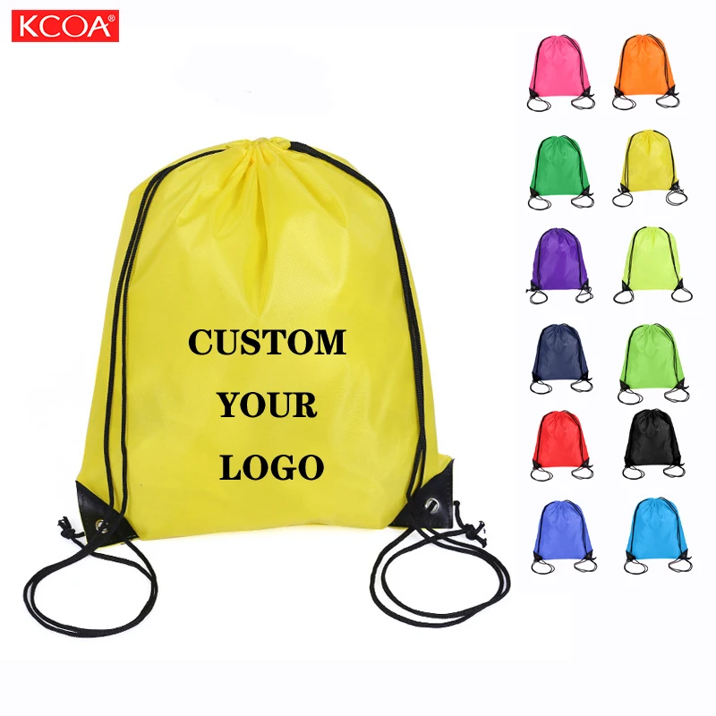 

Promotional Polyester Shopping Bag With Draw String Drawstring Nylon Custom Gym Bag