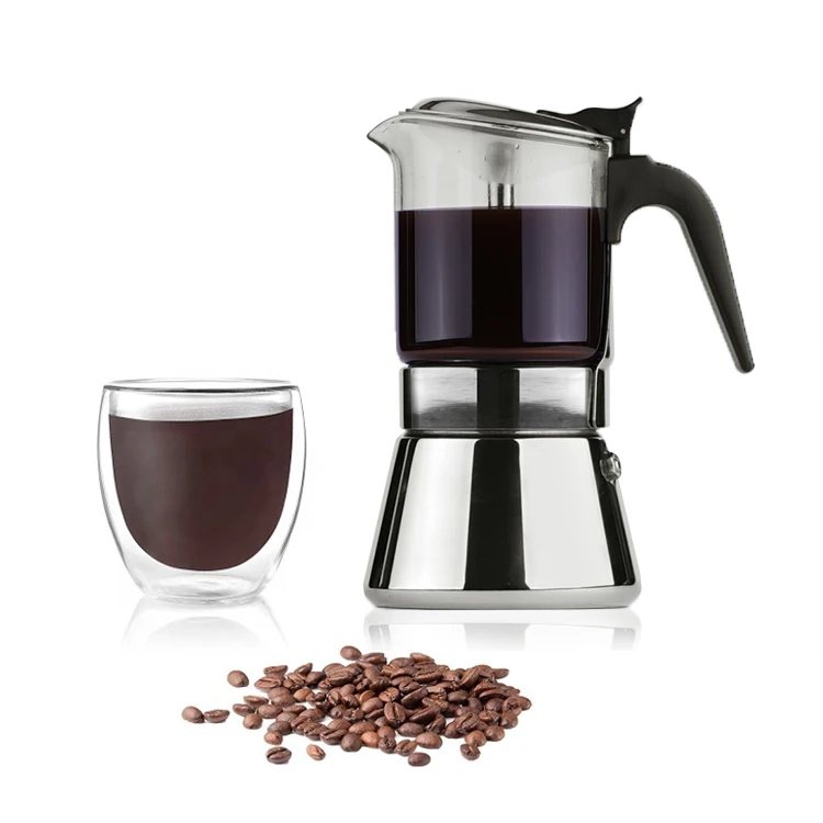 

New Design Customized Classical Aluminum Espresso 160ml coffee maker Moka Pot