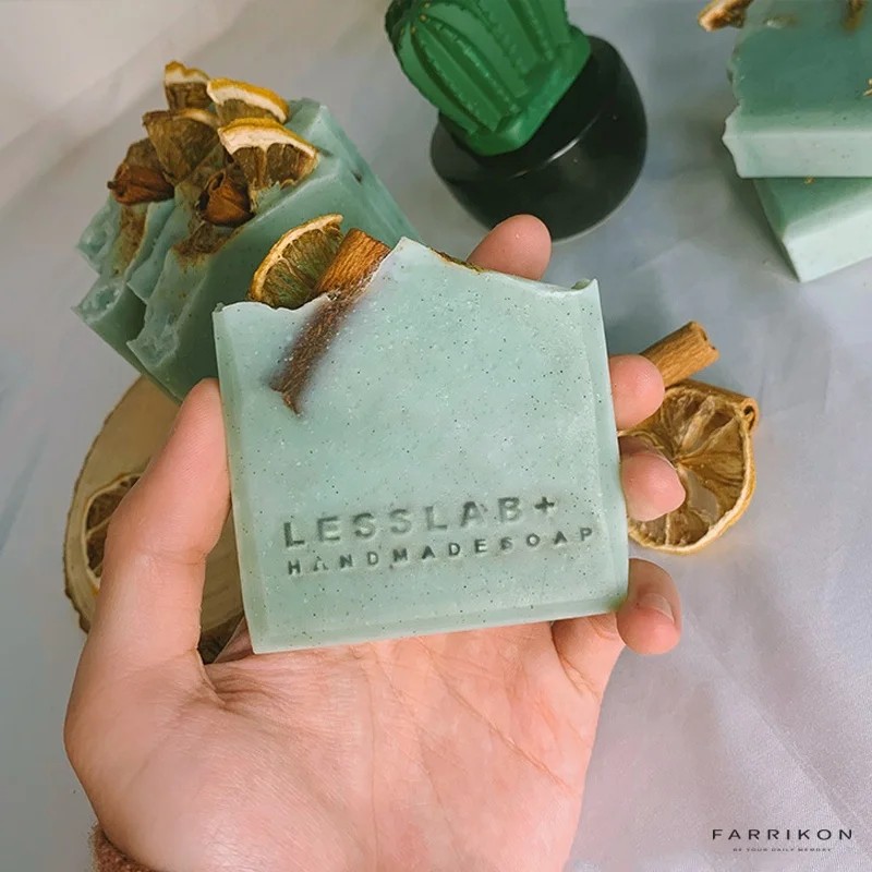 

Best Art Soap Lemon Cinnamon Lavender Plant Extract 100% Natural Organic No SLS Handcrafted Soap for Whole Body Handmade Soap