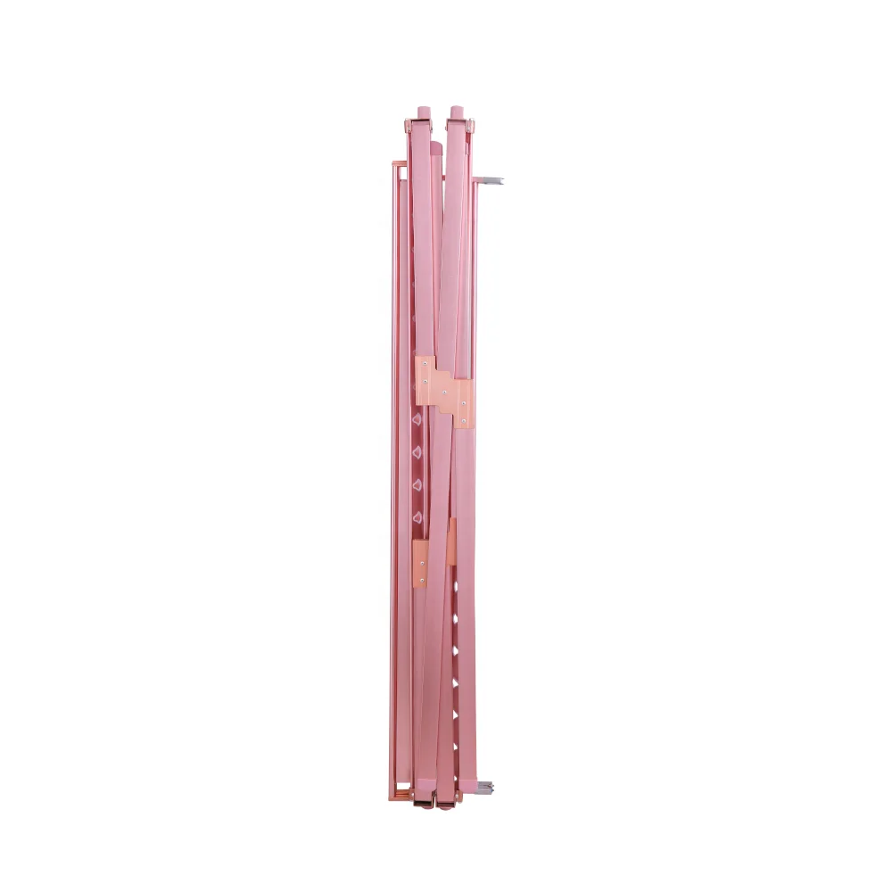 
Multifunction aluminum Folding Premium Quality Laundry Drying Racks Rose Gold Clothes Rack 