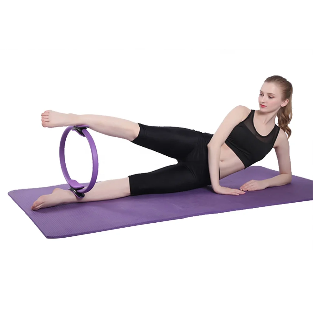 

Yoga Circle Pilates Ring Lightweight Portable Non-slip Men Women Gym Fitness Workout Sports Keep Fit Equipment, Picture