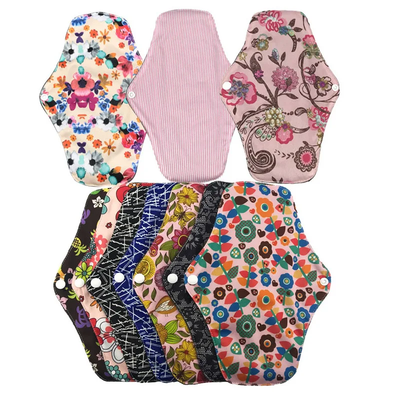 

High Quality Bamboo Charcoal Comfortable Leak Protection Sanitary Pads Reusable Breathable Menstrual Pads