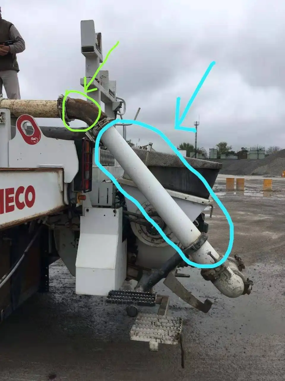 Schwing Concrete pump 50 degree Elbow 10150591 DN125 50Degree Reducer Reducing Pipes 98329508 10029800 10197402