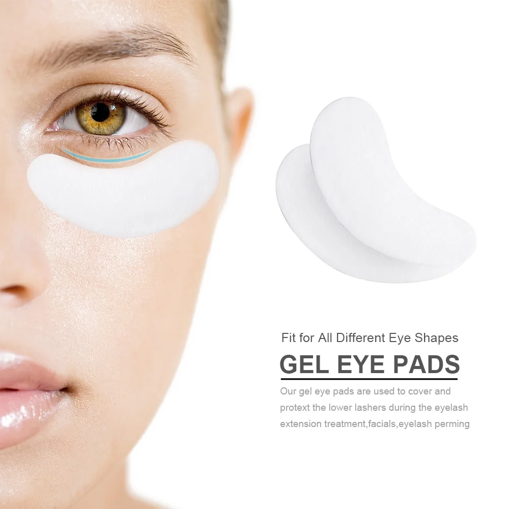 

100pcs/pack Eyelash Pad Gel Patch Grafting Eyelashes Under Eye Patches For Eyelash Extension Paper Sticker Wraps Makeup Tools