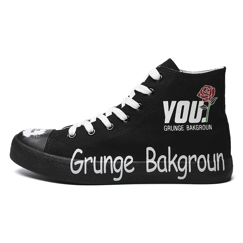 

2020 Hot Sale Men Fashion Casual Canvas Skateboard Shoes High Top Skateboarding Shoes