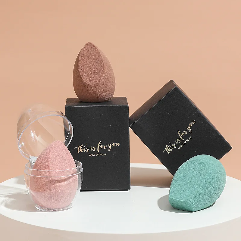 

1-4-77 private label custom logo super soft pink makeup sponge, Multiple colors