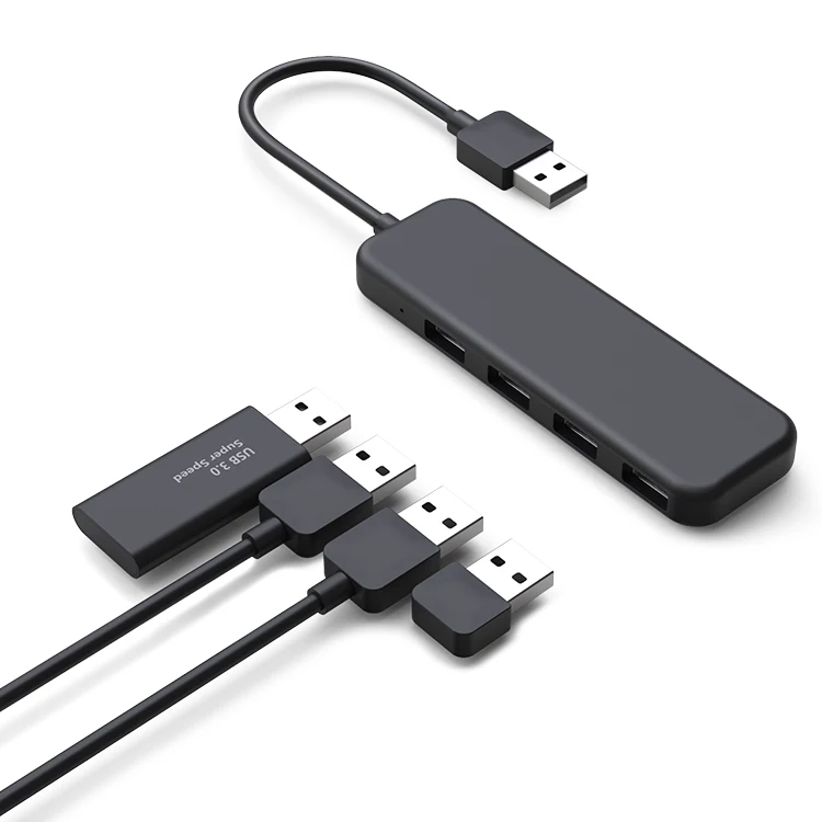 

USB-a 3.0 hub Wholesale 4 in 1 Slim 4 port usb hub for Computer