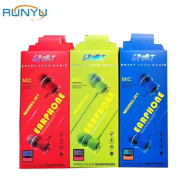 

For all mobile Earphone factory high quality in-ear piston earphone wire wired earphone, Black,white,red,yellow,blue