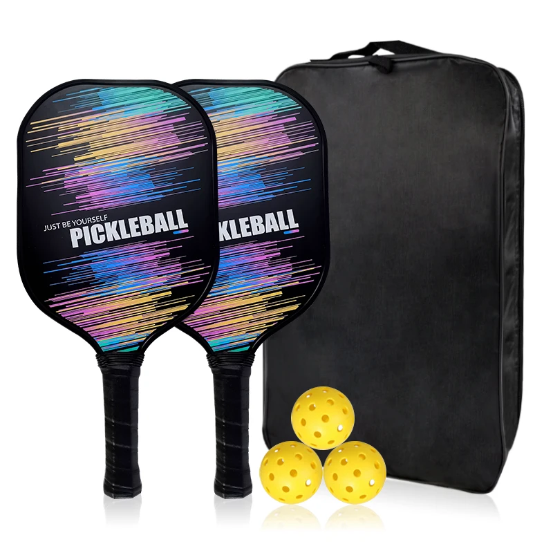 

China The New colored carbon fiber pickleball paddles pickelball paddle set, Customized color