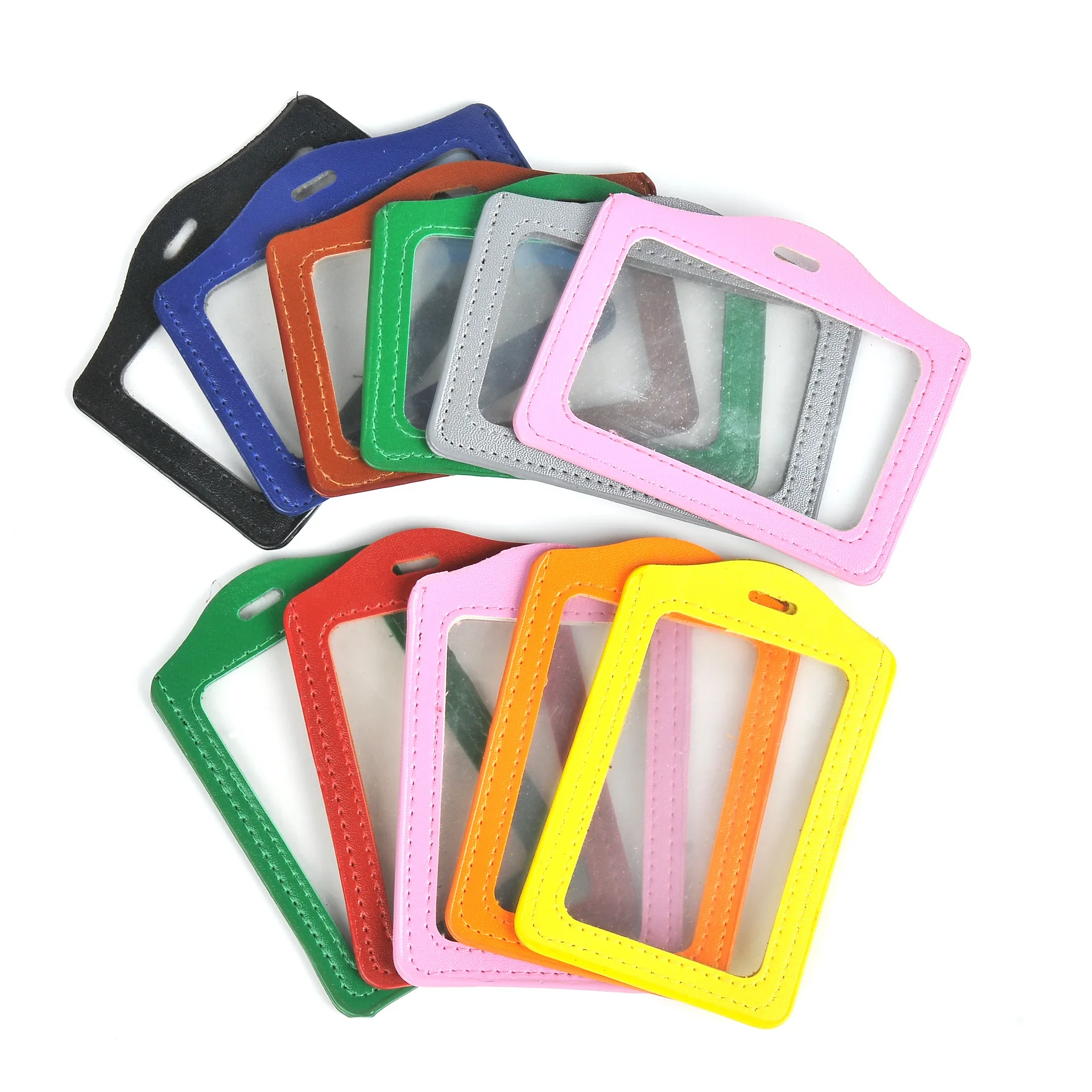 

Leather Id Card Holders Porta Carnet pvc porta credencial passport cover, Customized color