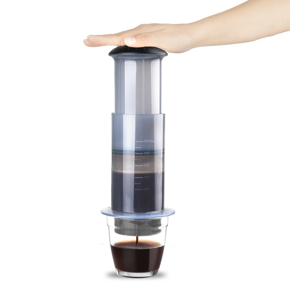 

amazon dropship 300ml portable hand manual nordic french press travel coffee maker for Kitchen, Office, or Camping