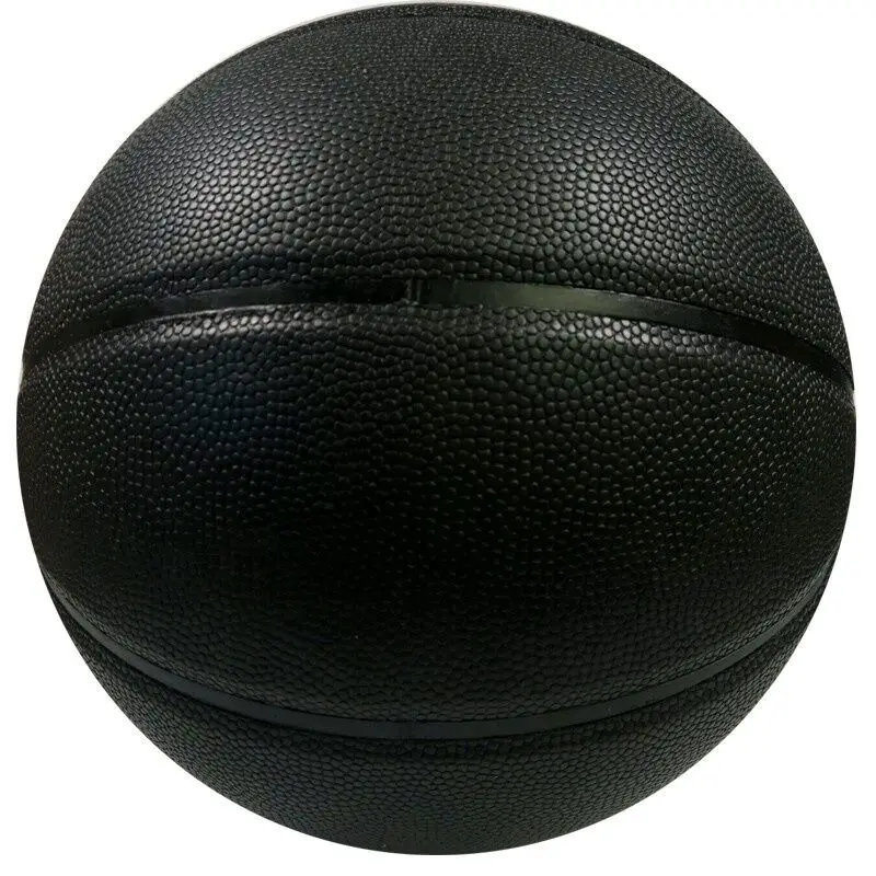 

Customized basketball Black PU leather top quality outdoor indoor basketball ball, Balck