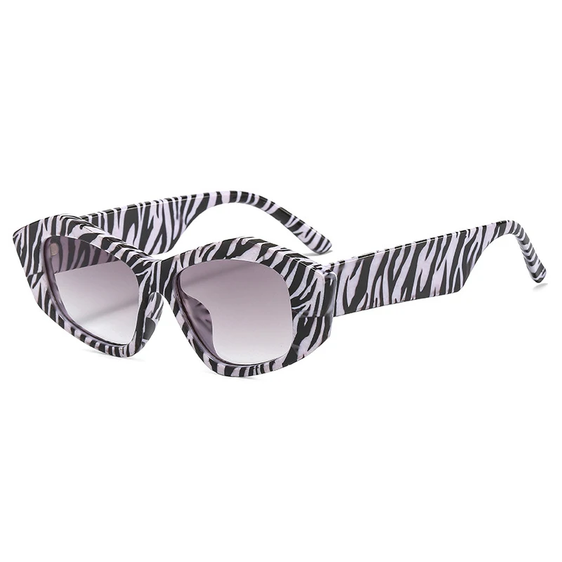 

New patterned personality sunglasses unisex small frame geometric polygon fashion sunglasses