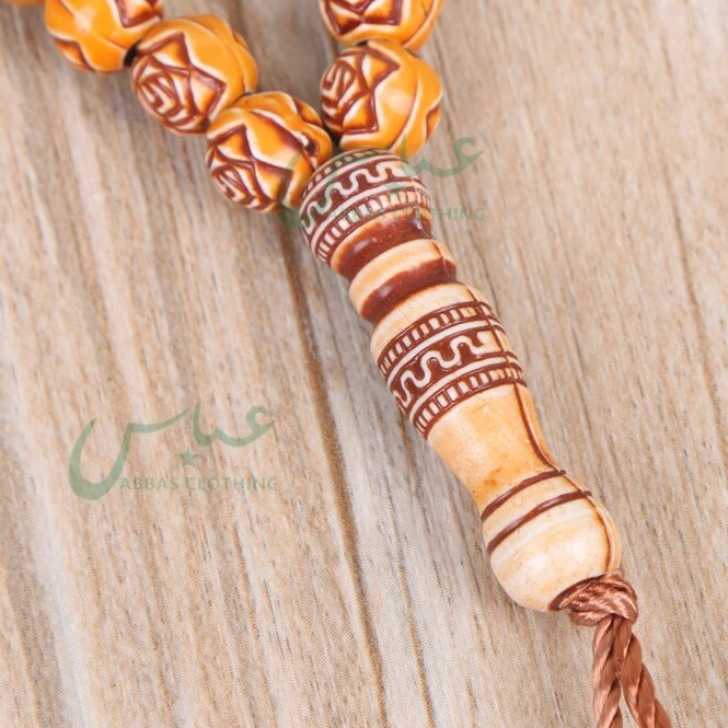 

Wholesale Prayer Islamic Beads Tasbih 99 8MM Rosary Imitative Wood, Mix colors