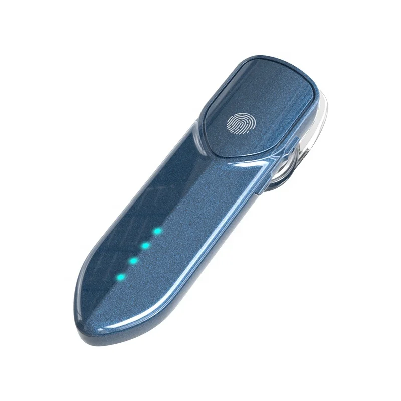 

New V-19S Business 5.0 Blue tooth Headset Long Standby Power Display Touch HD Call, Black white
