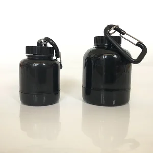 Image of Funnel Manufacturer 30g & 60g BPA Free Customized Shaker Bottle PP Portable Keychain Whey Protein Funnel With Climbing Carabiner