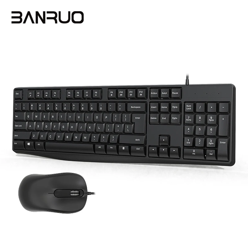 

Couso Hot High Quality Ergonomic Office Desktop USB Computer Wired Keyboard And Mouse Combo