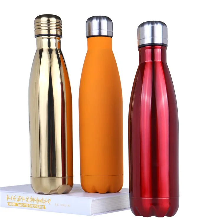 

Portable BPA free Water Drinking Bottle Gym Sports Cycling Drinkware School Gifts 500ml Stainless Steel Water Bottle