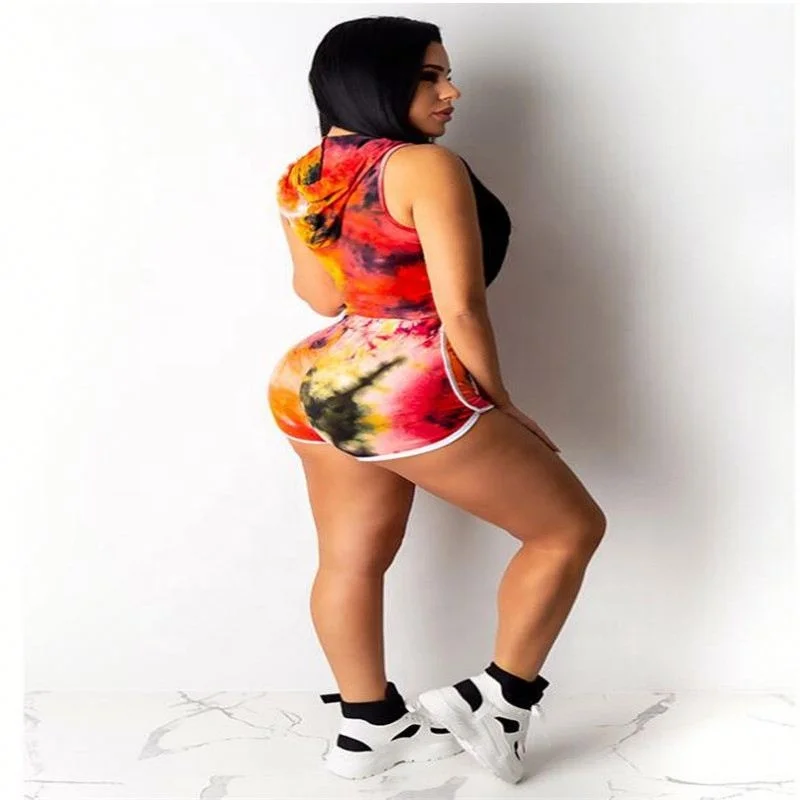 

VOOGUE Women Fashion Short Sets New Summer Casual Sports Suit Hot Style Sets, Picture