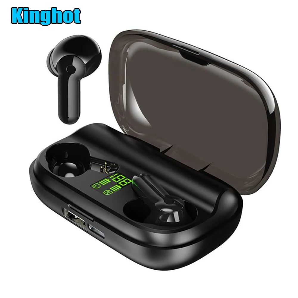 

High quality Big Battery Capacity BT Truely Wireless TWS Earbuds air ear buds pods earphones headphones with power bank charger