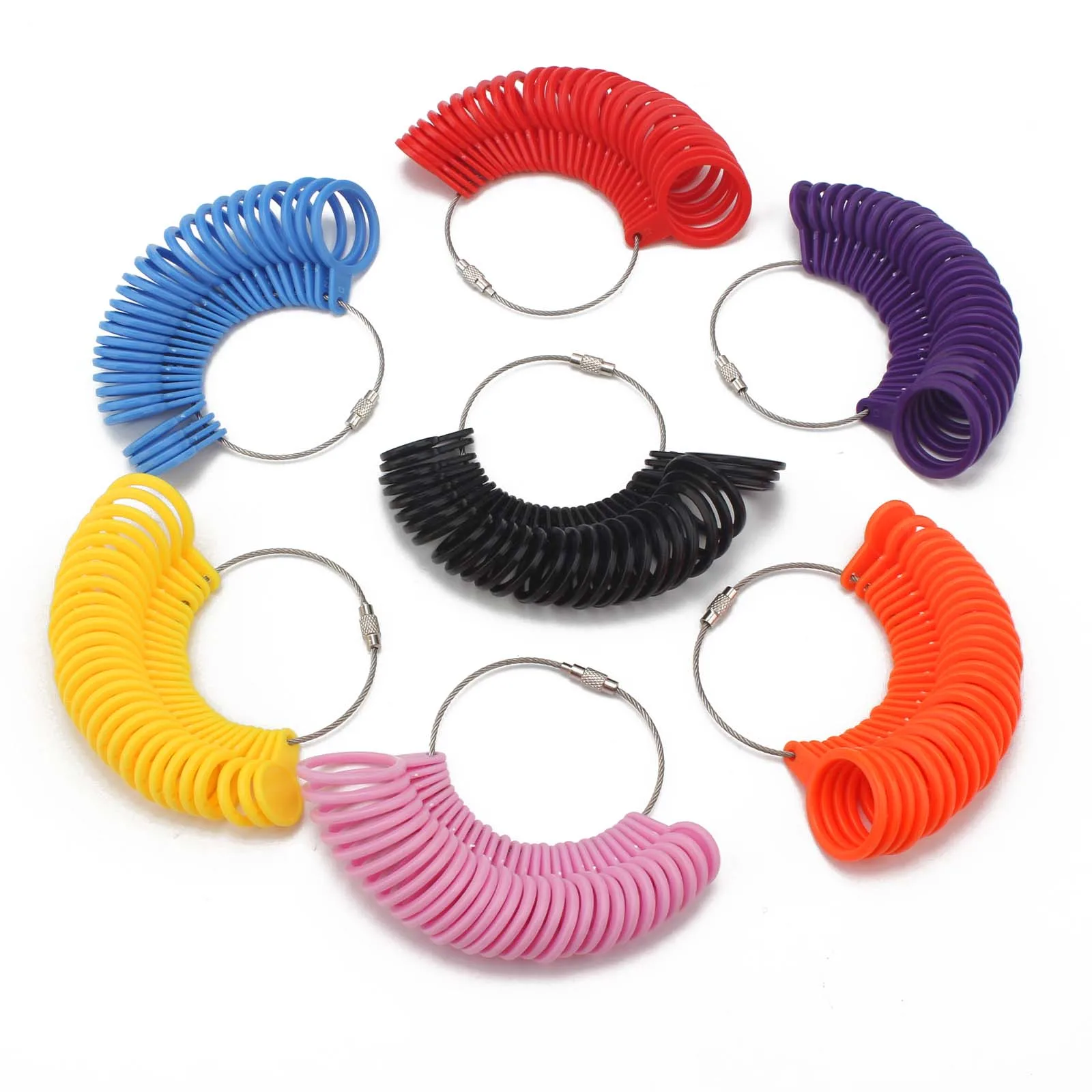 Jewelry Finger Measuring Tool Kit  US Size Plastic Ring Gauge Finger Measurement Ring Sizer